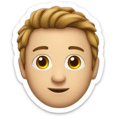 Ein Mann der im Bett schläft sticker