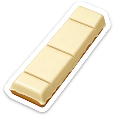 white chocolate sticker