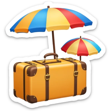 summer vacation icon sticker
