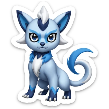 Luxio-Absol-Dewott-fusion sticker