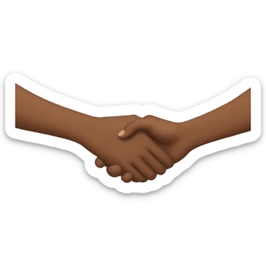 Holding hands sticker