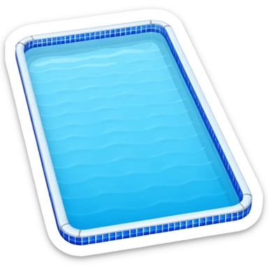 Swimming pool sticker