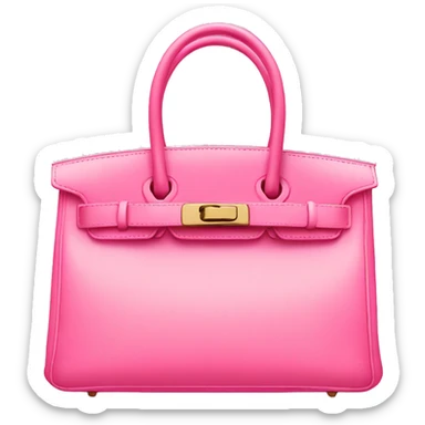 Pink birkin bag sticker