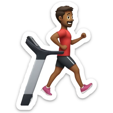 cardio person inlove with a treadmill sticker