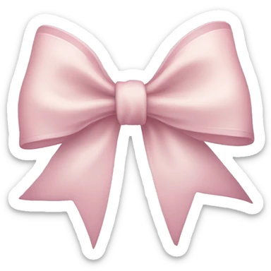 Light pink bow sticker