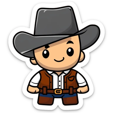 BLK letters in rustic western cowboy style with metallic silver outline and wooden texture sticker