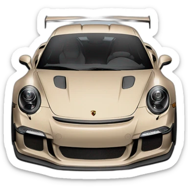 Porsche 911 gt3 rs beige sticker