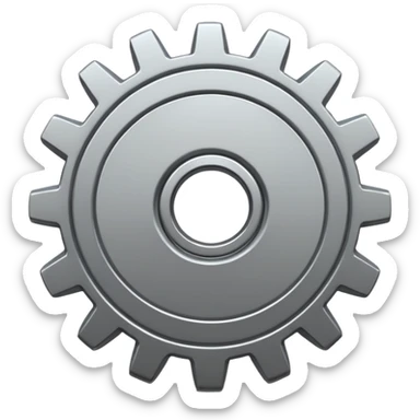 generate me a gear emoji sticker