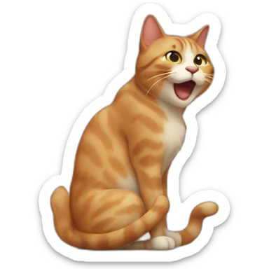 cat farting sticker