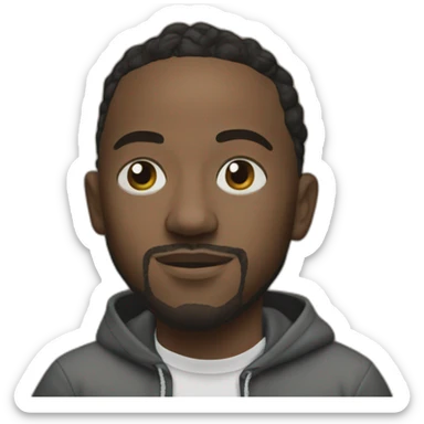 Kendrick Lamar with swag sticker