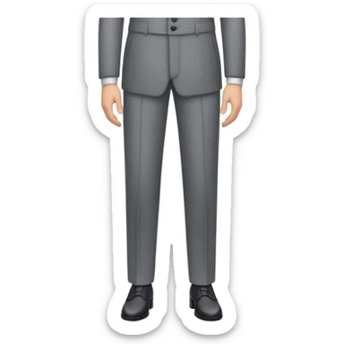 gray long suit trousers sticker