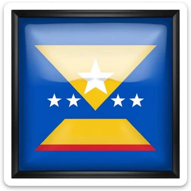 Bandera del estado zulua Venezuela  sticker