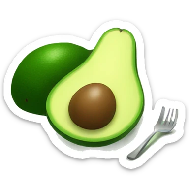 avocado eating avocado sticker