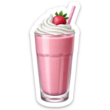strawberry smoothie show sticker