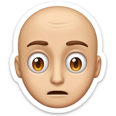 mind blown expressive face classic emoji style sticker