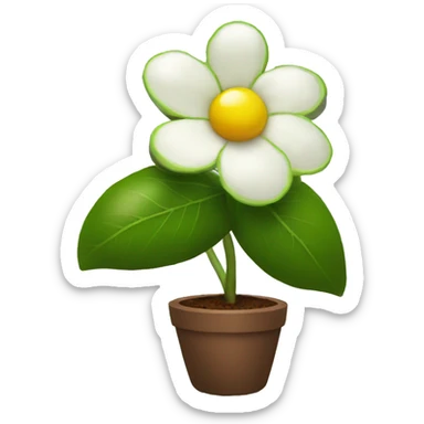 Home planted avocado flower sticker