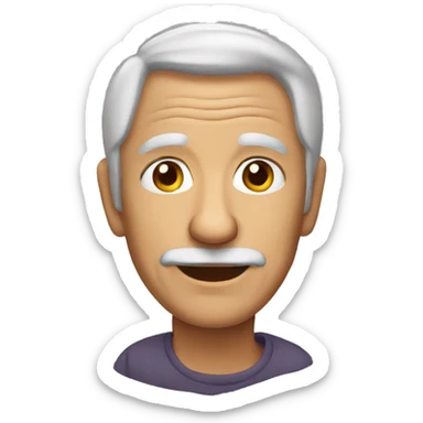 old guy in his 50s sticker