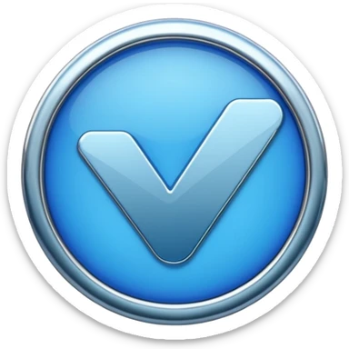 Blue verified checkmark sticker