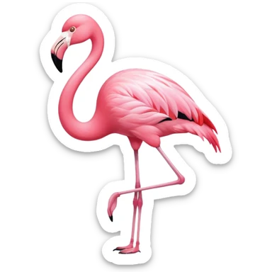Flamingo icon sticker