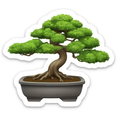 Bonsai tree sticker