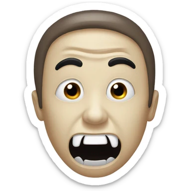 scream halloween mask sticker