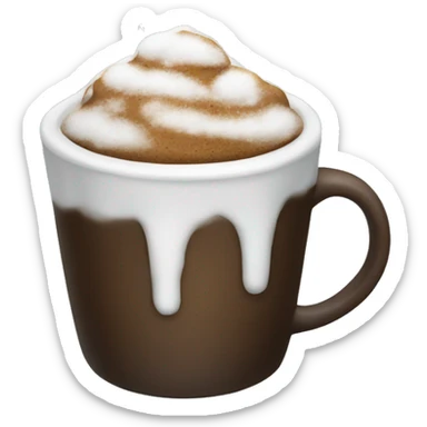 Coffe snow sticker