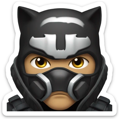 Bane as a cat sticker