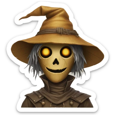 scarecrow from dungeons and dragons super realistic sticker