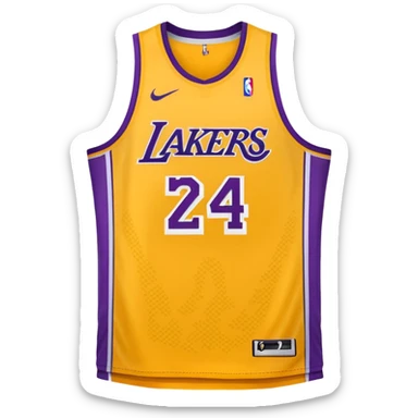 los angeles lakers jersey sticker