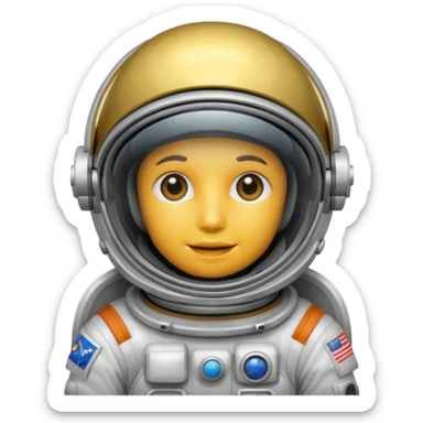 Astronaut helmet Large sticker