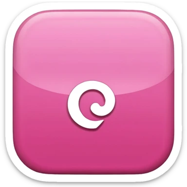 Pink 3d Pinterest logo
 sticker