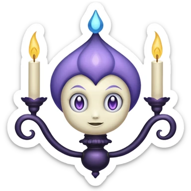 Antique vintage academia Chandelure sticker