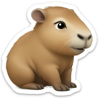 cute Capybara baby sticker
