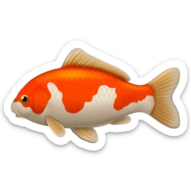 Koi Japanehse fish sticker