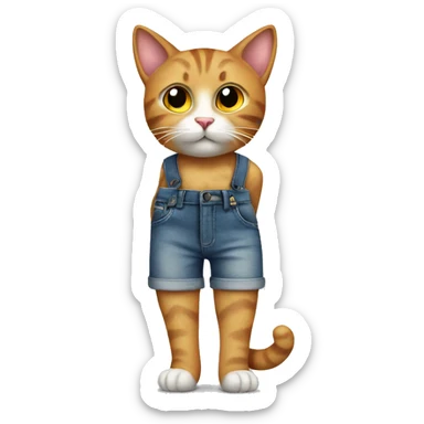 Cat in Spanish tema t shorts sticker