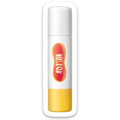 lip balm with label sticker
