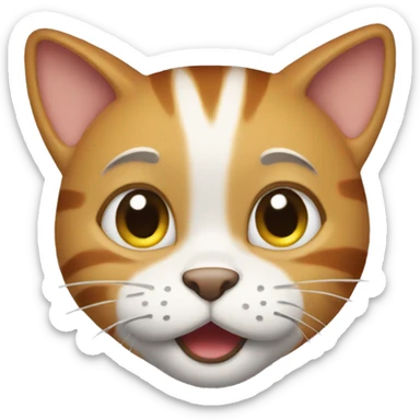 Goofy ahh cat sticker