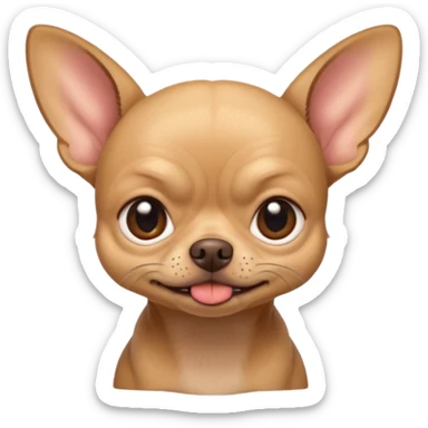 very annoying toothless chihuahua sticker