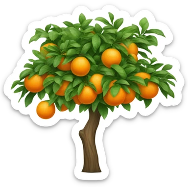 Orange Tree sticker