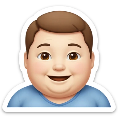 short chubby person sticker