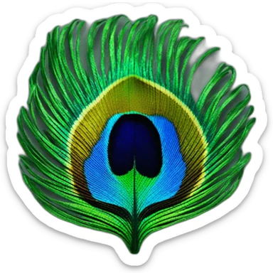 peacock feather emojis sticker