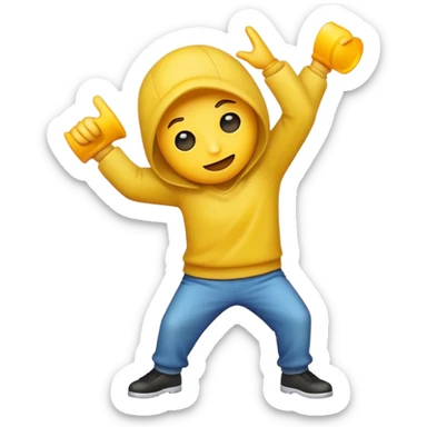 Make a dabbing emoji sticker