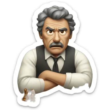 GRANDEE , a furious chess player sticker