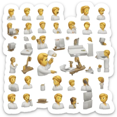 working scenario sticker