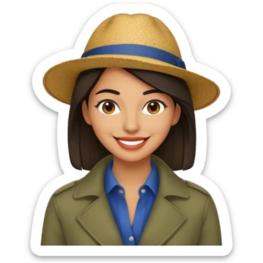 Urban French woman  sticker