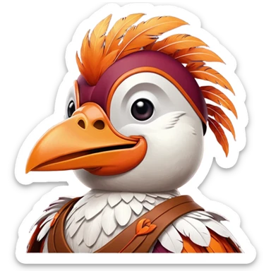 virginia tech mascot sticker