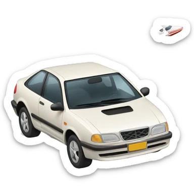 Coche deportivo volador sticker