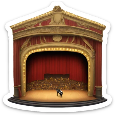 Broadway stage sticker