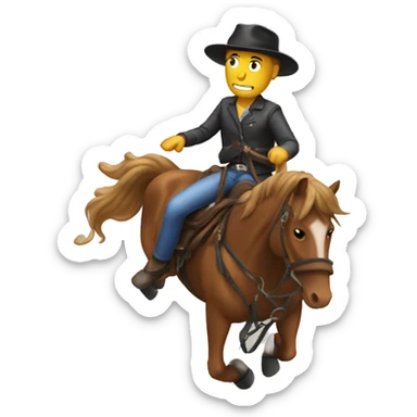 Awful horse ride  sticker