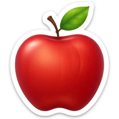 Backed Apple sticker